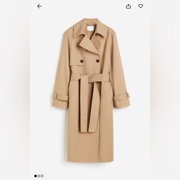 H&M Jackets & Blazers - H&M Cotton Twill Trenchcoat